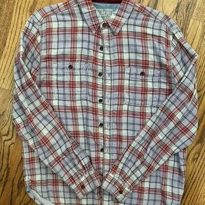 Men's Plaid Shirt - Red and Lavender
